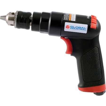 Global Industrial 3/8 Drive Reversible Air Drill, 2200 RPM 133714